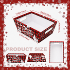 Cookey 72pcs Christmas Gift Baskets With Christmas Baskets For Holiday Treats, Candy, And Party Table Decorative Displays