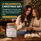 COOKEY Glass Bible Verse Jar with 96 Color-Coded Scripture Cards, Read Me When Prayer Jar for Daily Encouragement, Christian Gifts for Women Men Mom Family, Gift Box