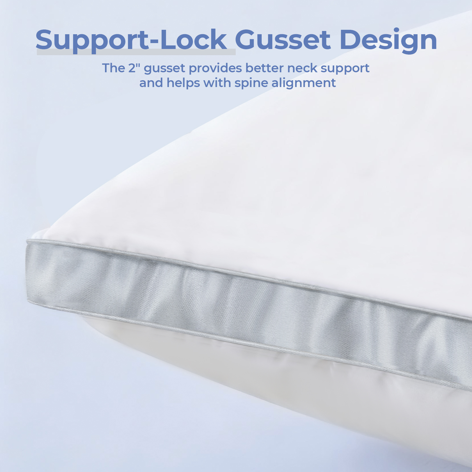 COOKEY Full Body Pillow for Adults, Supportive and Fluffy Body Pillows, Large Long Bed Pillows for Sleeping, 20x54,White