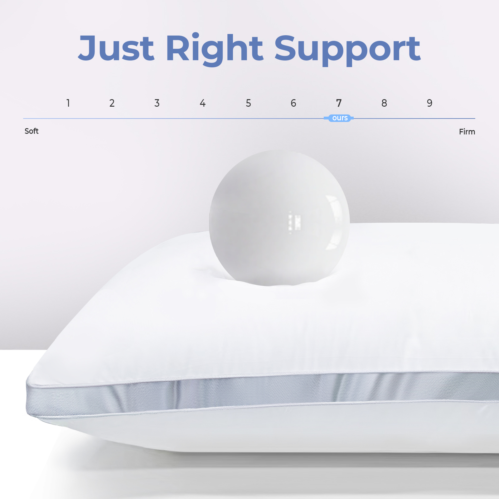 COOKEY Full Body Pillow for Adults, Supportive and Fluffy Body Pillows, Large Long Bed Pillows for Sleeping, 20x54,White