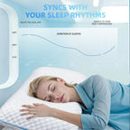 COOKEY Cooling Gel Memory Foam Pillow for Sleeping, Firm Bed Pillow with Washable Cover, for Side, Back and Stomach Sleepers,Standard Size 16" x 24"