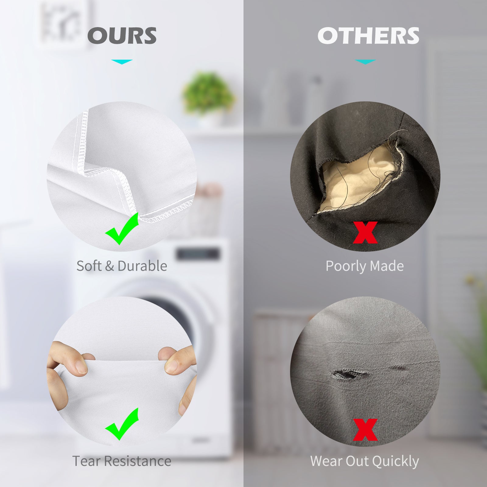 COOKEY Pillowcases 2 Pack,Super Soft Brushed Microfiber Pillow Cover with Envelope Closure