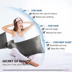 COOKEY Satin Pillowcases 2 Pack with Envelope Closure, Silk Pillow Cases Set of 2,Pillow Covers