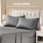 COOKEY Pillow Cases, Rayon Derived from Bamboo Pillowcases, Breathable & Cooling Pillow Covers with Envelope Closure