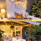 COOKEY 100 LED Globe String Lights Indoor, 33 ft, Warm White, Plug-In with Remote