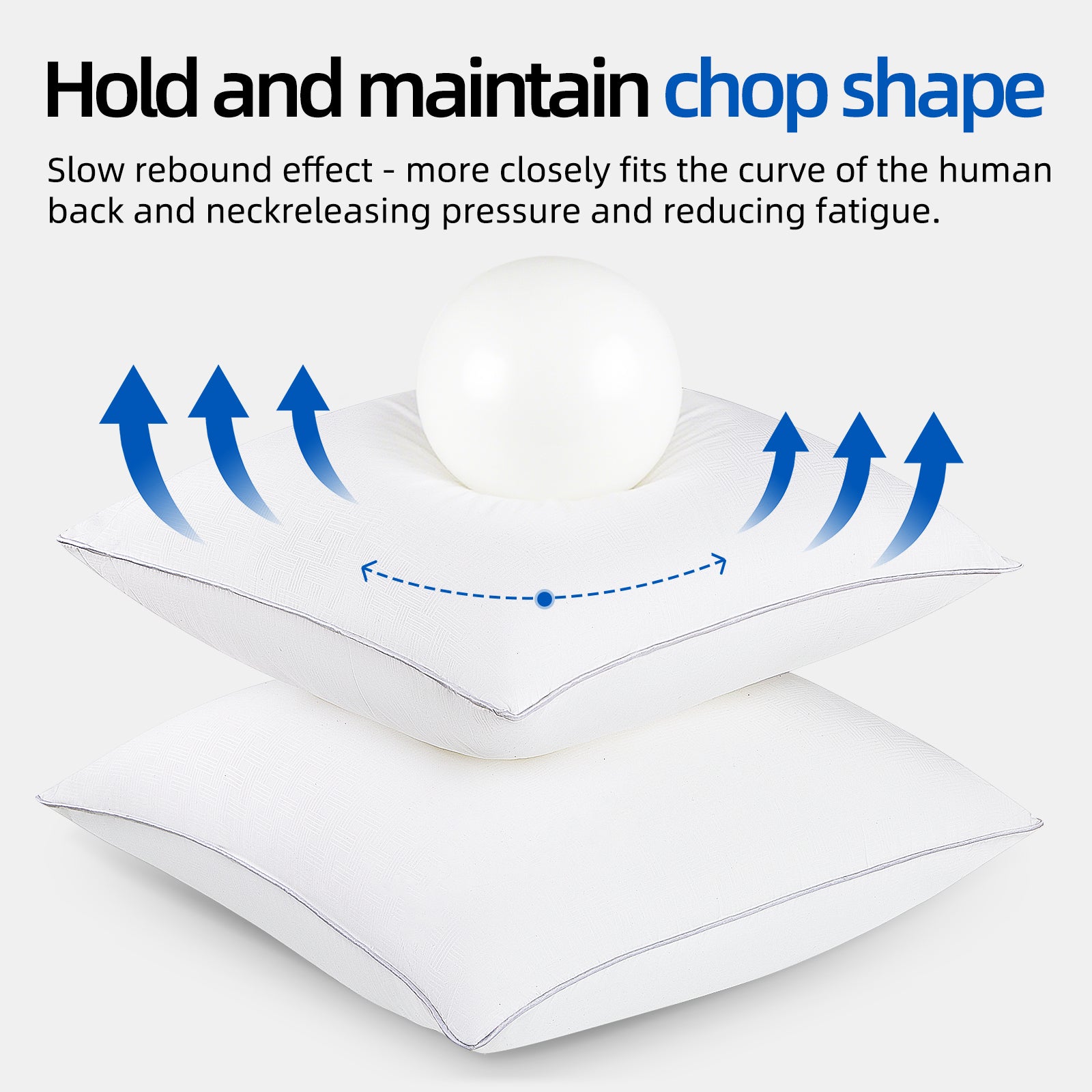 COOKEY Throw Pillow Inserts,Indoor White Square Decorative Pillows for Couch & Bed