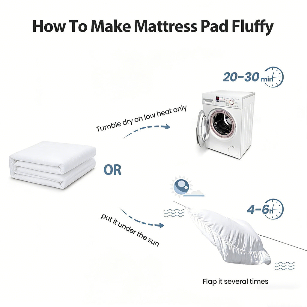 COOKEY Mattress Topper, Quilted Fitted Mattress Protector with Deep Pocket, Breathable and Comfortable Mattress Pad