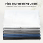 COOKEY Pillow Cases, Rayon Derived from Bamboo Pillowcases, Breathable & Cooling Pillow Covers with Envelope Closure