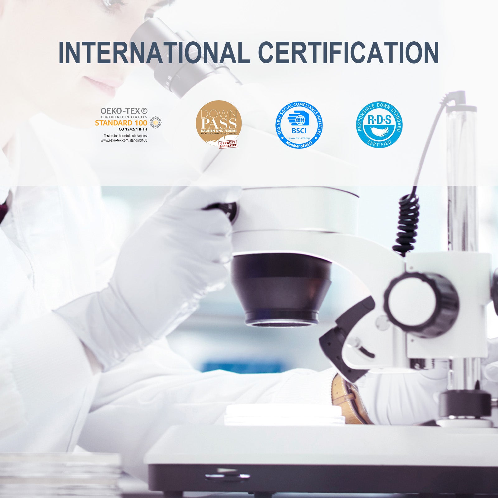 COOKEY Goose Down & Feather Luxury Bed Pillow for Sleep, Soft & Fluffy Hotel Pillow for Sleepers