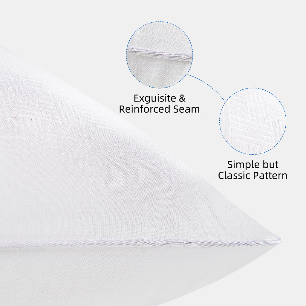 COOKEY Throw Pillow Inserts,Indoor White Square Decorative Pillows for Couch & Bed