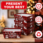 Cookey 72pcs Christmas Gift Baskets With Christmas Baskets For Holiday Treats, Candy, And Party Table Decorative Displays