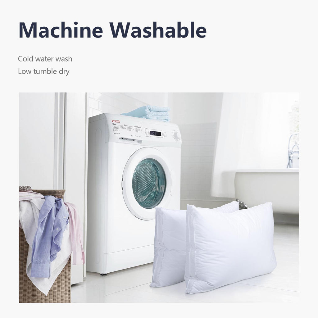 COOKEY Goose Down & Feather Luxury Bed Pillow for Sleep, Soft & Fluffy Hotel Pillow for Sleepers