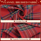 COOKEY Christmas Checkered Tablecloth Rectangle, Red, 55 x 71 Inch
