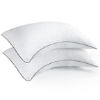 COOKEY Ergonomic Side Sleeper Pillow Set of 2, Down Alternative Bed Pillows for Neck Pain Relief,  - Comfortable Pillows for Side Sleepers