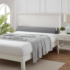 COOKEY Bed Wedge Pillow for Headboard, Mattress Gap Filler, Memory Foam Support for Sleep Apnea, Back Pain Relief & Sleeping Comfort, Gray