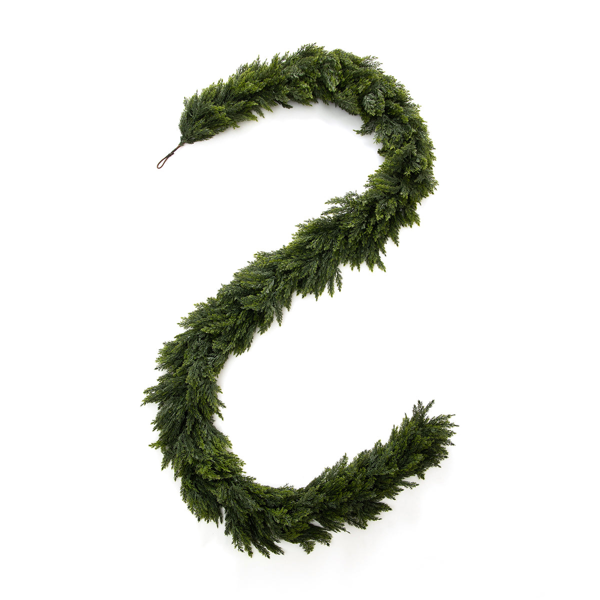 COOKEY Real Touch Cedar Garland, Christmas Lifelike Artificial Holiday Decoration for Indoor & Outdoor Use,for Fireplace Mantel, Stair Railing, Doorway or Dining Table