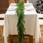 Christmas Garlands Norfolk Pine Garland, Real Touch Artificial Faux Greenery Garland for Holiday Indoor Outdoor Decor
