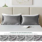 COOKEY Satin Pillowcases 2 Pack with Envelope Closure, Silk Pillow Cases Set of 2,Pillow Covers