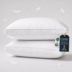 COOKEY Goose Down & Feather Luxury Bed Pillow for Sleep, Soft & Fluffy Hotel Pillow for Sleepers