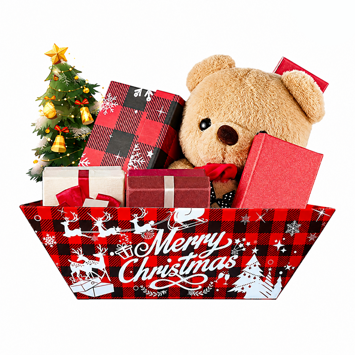 Cookey 72pcs Christmas Gift Baskets With Christmas Baskets For Holiday Treats, Candy, And Party Table Decorative Displays