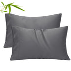 COOKEY Pillow Cases, Rayon Derived from Bamboo Pillowcases, Breathable & Cooling Pillow Covers with Envelope Closure