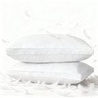 COOKEY Goose Down & Feather Luxury Bed Pillow for Sleep, Soft & Fluffy Hotel Pillow for Sleepers