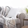 COOKEY 14 x 14 Throw Pillow Inserts(Set of 2),Indoor White Square Decorative Pillows for Couch & Bed