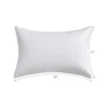 COOKEY 12x20 Pillow Insert Throw Pillows for Couch Set of 2, Rectangular Decorative Pillows 2 Pack for Sofa,White