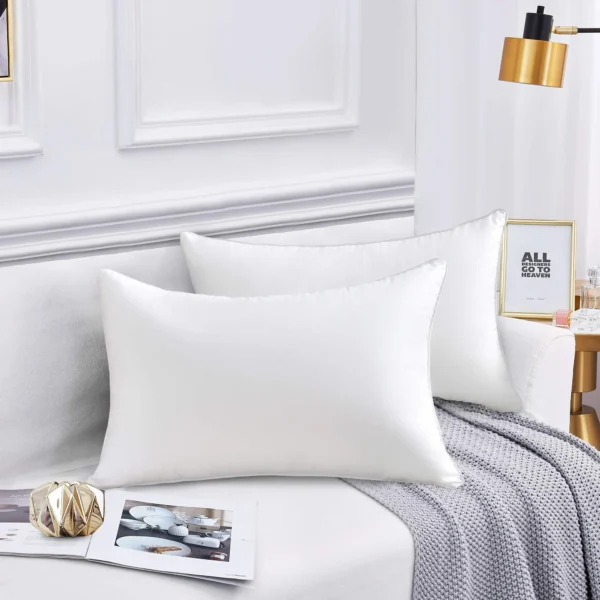 COOKEY 12x20 Pillow Insert Throw Pillows for Couch Set of 2, Rectangular Decorative Pillows 2 Pack for Sofa,White