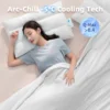 COOKEY Cooling Comforter for Hot Sleepers, Summer King Size Cool Quilt,Lightweight Breathable Blanket,Gray