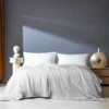 COOKEY Cooling Comforter for Hot Sleepers, Summer King Size Cool Quilt,Lightweight Breathable Blanket,Gray