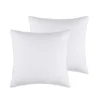 COOKEY 14 x 14 Throw Pillow Inserts(Set of 2),Indoor White Square Decorative Pillows for Couch & Bed