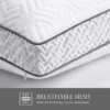 COOKEY Cooling Pillows Queen Size Set of 2,Adjustable Shredded Memory Foam Pillows with Bamboo Viscose Cover for Side Back Stomach Sleepers